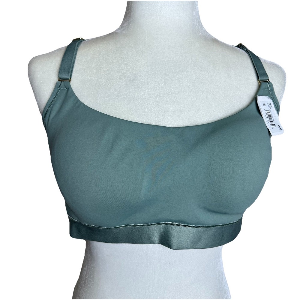 ARULA Aru X Lace Racerback Chinois Green Wireless Bralette NEW‎ Womens Size 1X